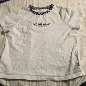 Vans white tee